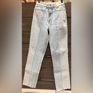 Abercrombie & Fitch Light Gray Straight Leg Jeans